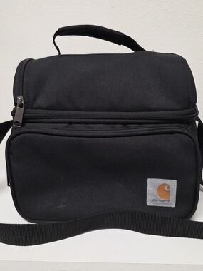 Carhartt Black Compact Lunch Bag with Shoulder Strap